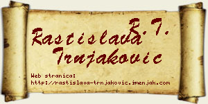 Rastislava Trnjaković vizit kartica